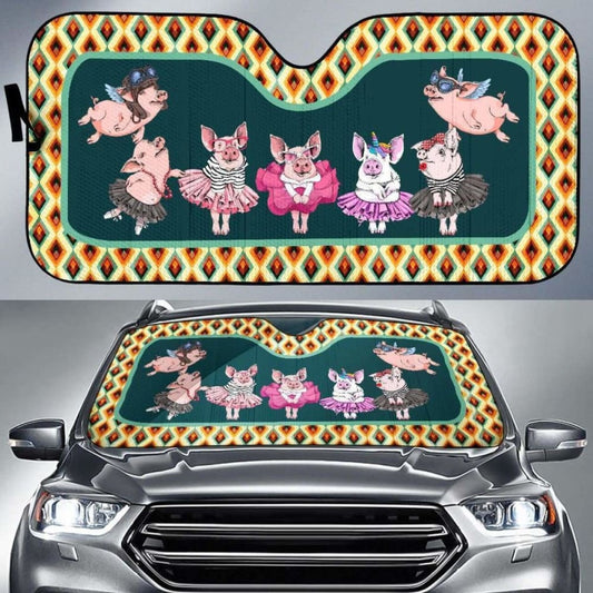 Auto Sun Shades - Pig