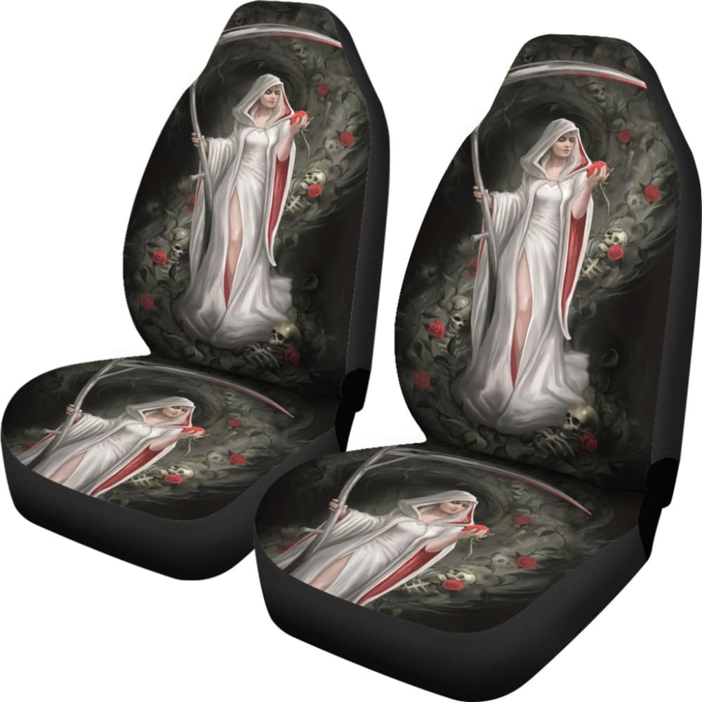 Romantic And Deadly Queen Grim Reaper Car Seat Covers