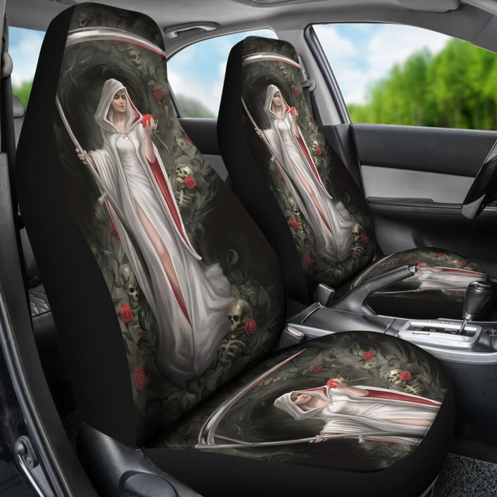 Romantic And Deadly Queen Grim Reaper Car Seat Covers