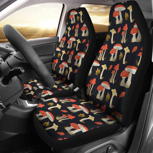 Colorful Mushroom Pattern Car Seat Covers