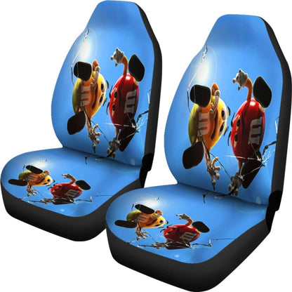 Over Broken Glass M&M Chocolate-Seat Covers