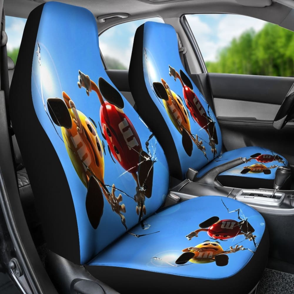 Over Broken Glass M&M Chocolate-Seat Covers