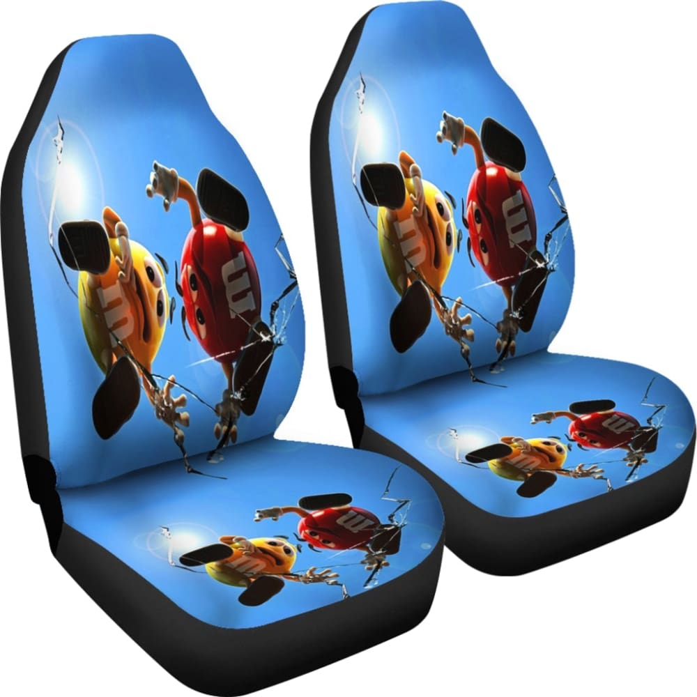 Over Broken Glass M&M Chocolate-Seat Covers