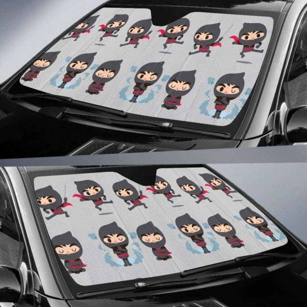 Cute Ninja Pattern Car Auto Sun Shades