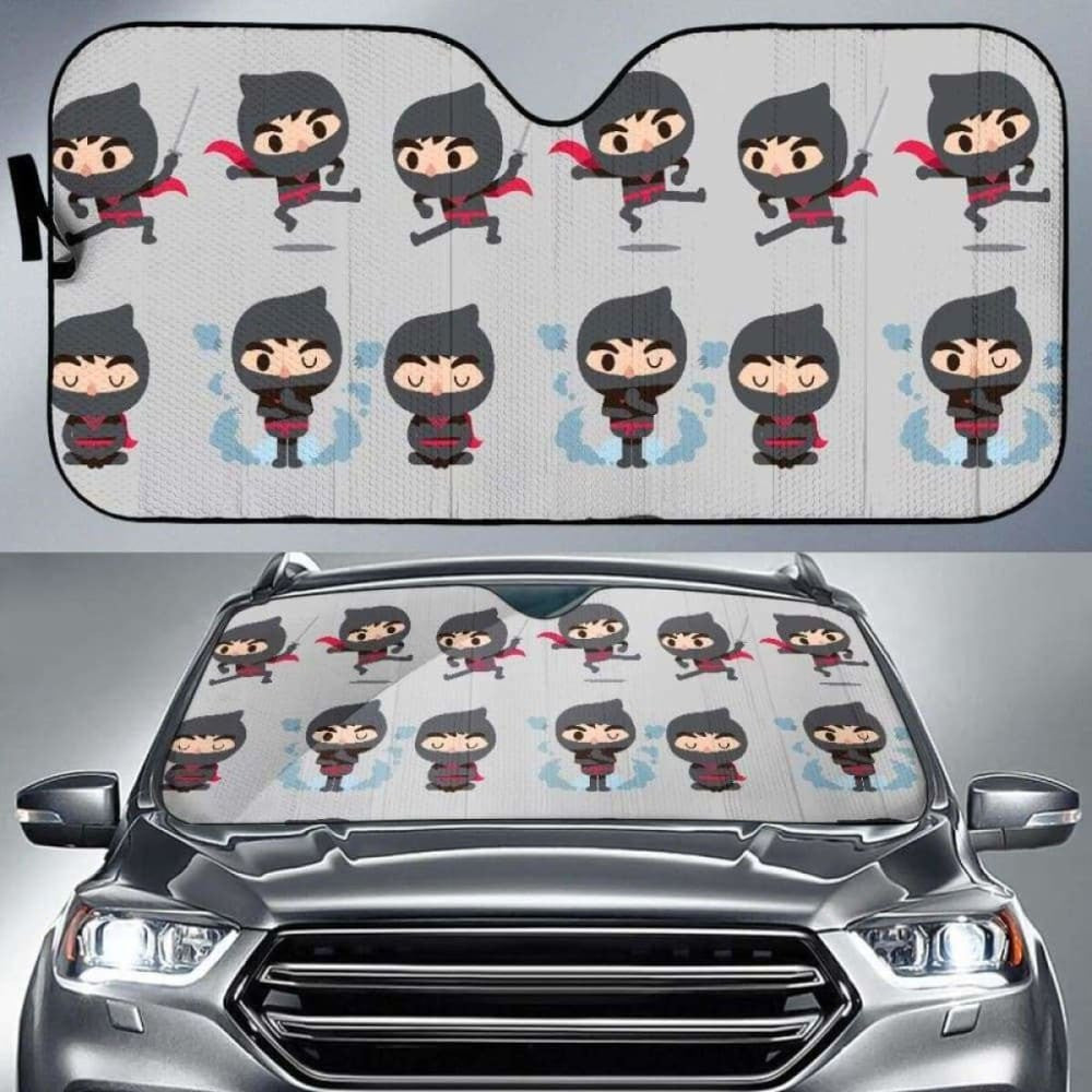 Cute Ninja Pattern Car Auto Sun Shades