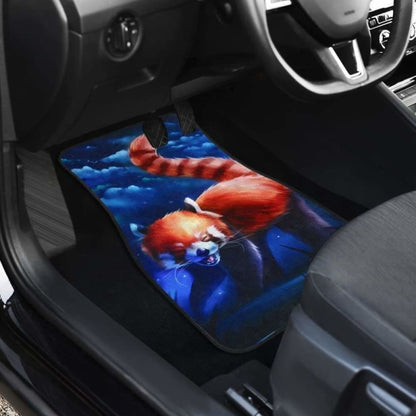 Red Mink Moutain Japan Animal Car Floor Mats