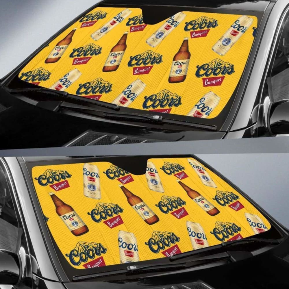 Coors Banquet Car Sun Shade Auto Sun Visor For Beer Lover