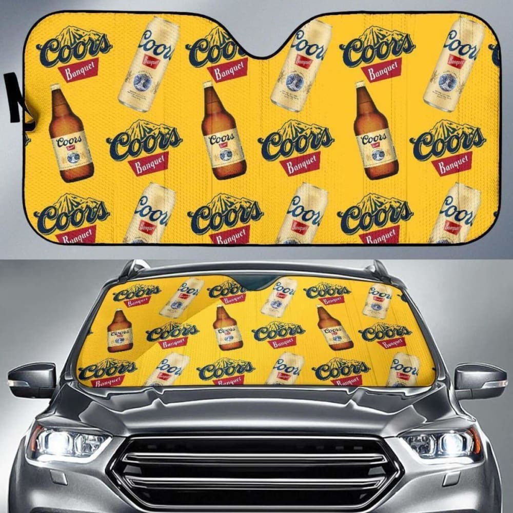 Coors Banquet Car Sun Shade Auto Sun Visor For Beer Lover