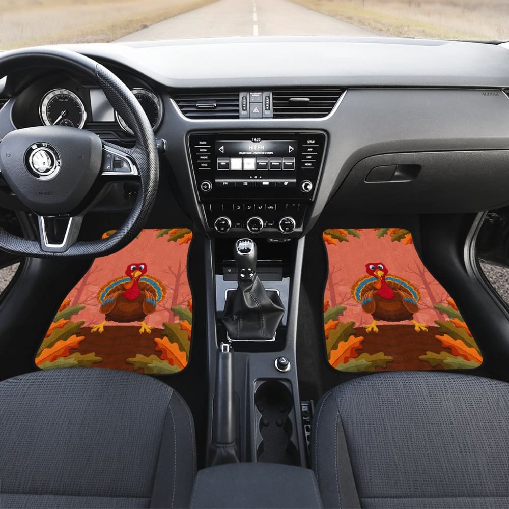 Thanksgiving Cute Turkey Car Floor Mats