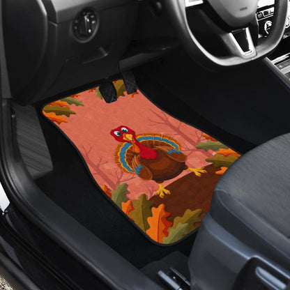 Thanksgiving Cute Turkey Car Floor Mats