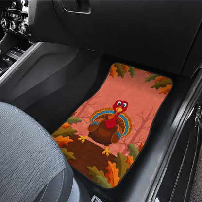 Thanksgiving Cute Turkey Car Floor Mats