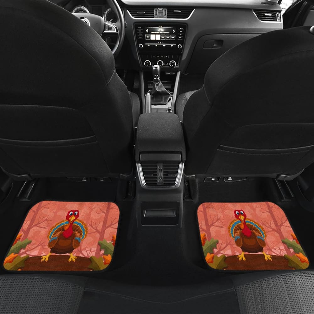 Thanksgiving Cute Turkey Car Floor Mats