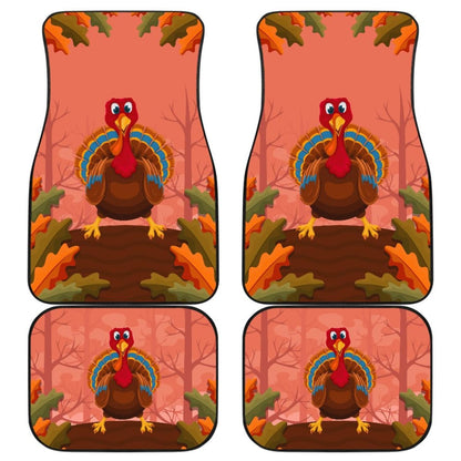 Thanksgiving Cute Turkey Car Floor Mats