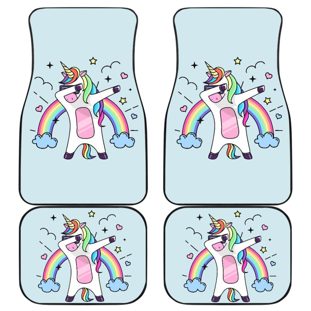 Pride LGBT Custom Funny Unicorn Love Car Floor Mats