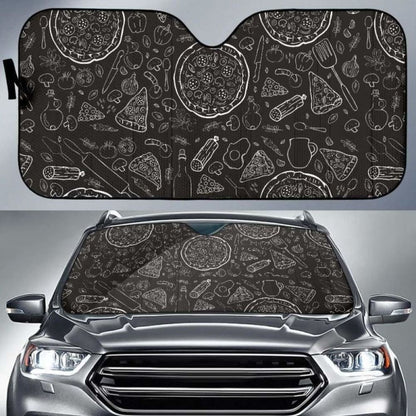 Pizza Pattern  Car Auto Sun Shades