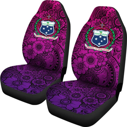 American Samoa Car Seat Covers Polynesian Hibiscus Pattern
