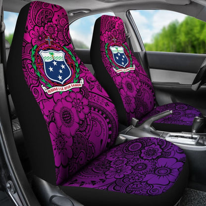 American Samoa Car Seat Covers Polynesian Hibiscus Pattern