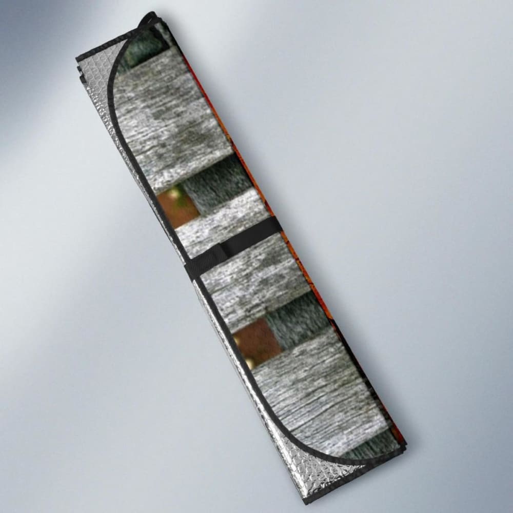 Autumn Red Car Sun Shade