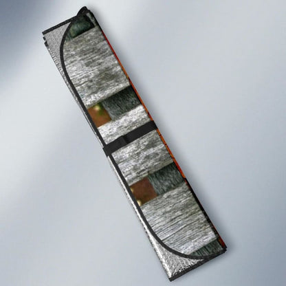 Autumn Red Car Sun Shade