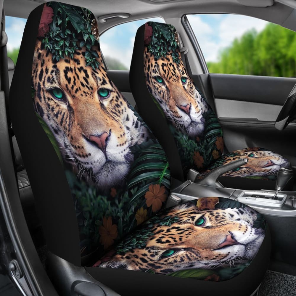 Amazing Leopard Print Car Seat Covers