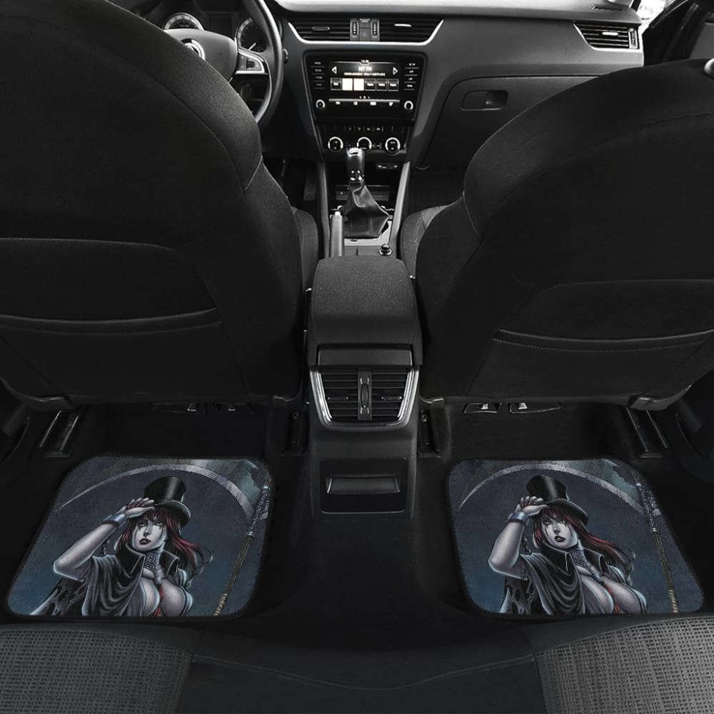 Can Not Escape From Dark Queen Grim Reaper Car Floor Mats
