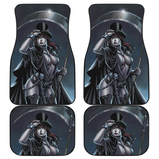 Can Not Escape From Dark Queen Grim Reaper Car Floor Mats