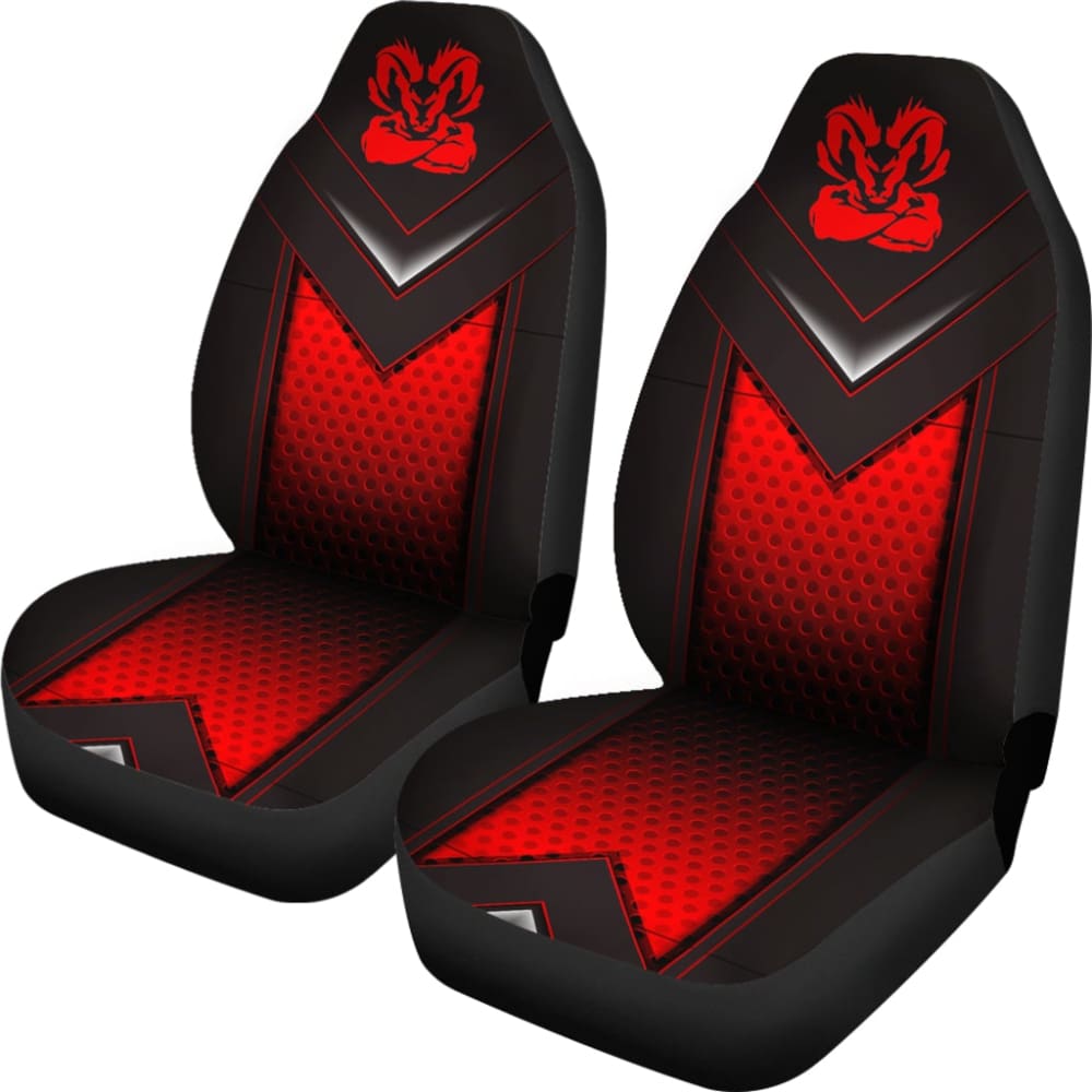 Amazing Black And Red Dodge Ram Car Seat Covers Custom