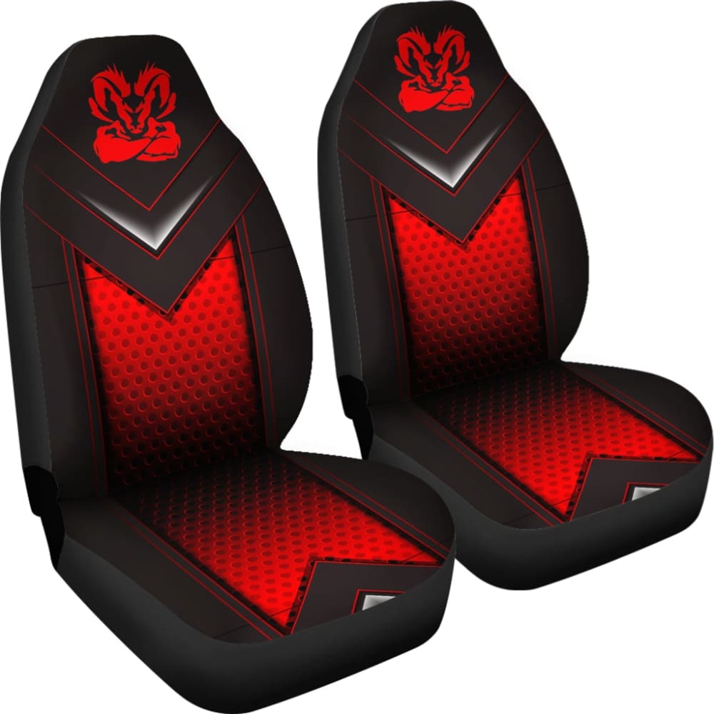 Amazing Black And Red Dodge Ram Car Seat Covers Custom