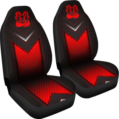 Amazing Black And Red Dodge Ram Car Seat Covers Custom