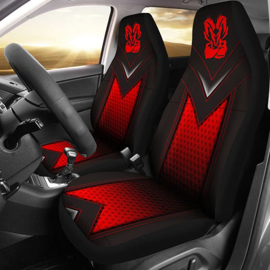 Amazing Black And Red Dodge Ram Car Seat Covers Custom