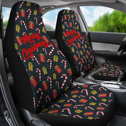Christmas Sweet Candy Xmas Gift Car Seat Covers