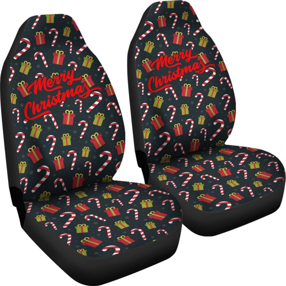 Christmas Sweet Candy Xmas Gift Car Seat Covers