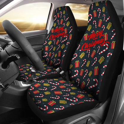 Christmas Sweet Candy Xmas Gift Car Seat Covers
