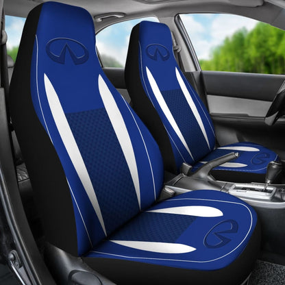 Black And Blue Infiniti Car Seat Covers Custom