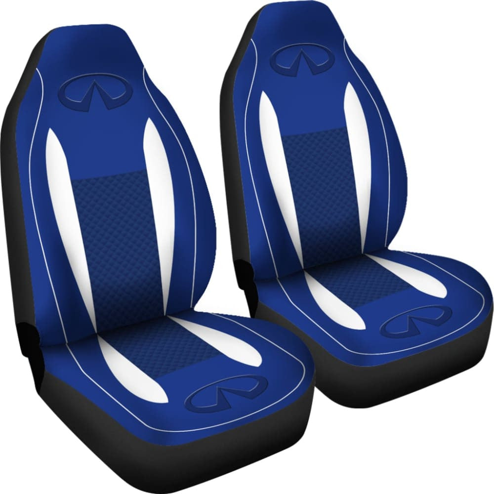 Black And Blue Infiniti Car Seat Covers Custom