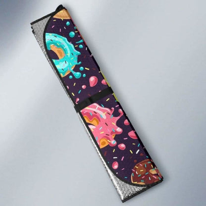 Colorful Donut Glaze Pattern Car Auto Sun Shades