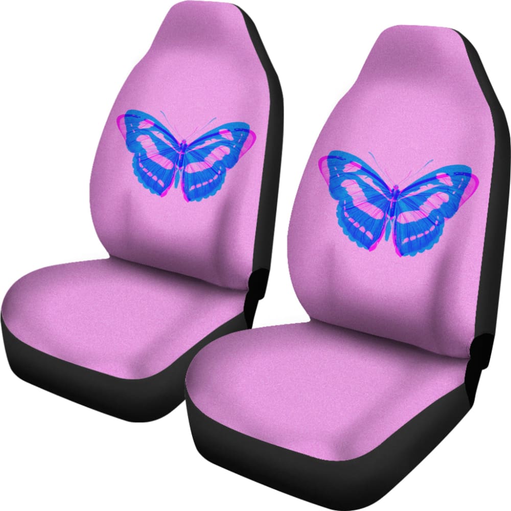 Butterfly Pink and Blue Car Seat Covers
