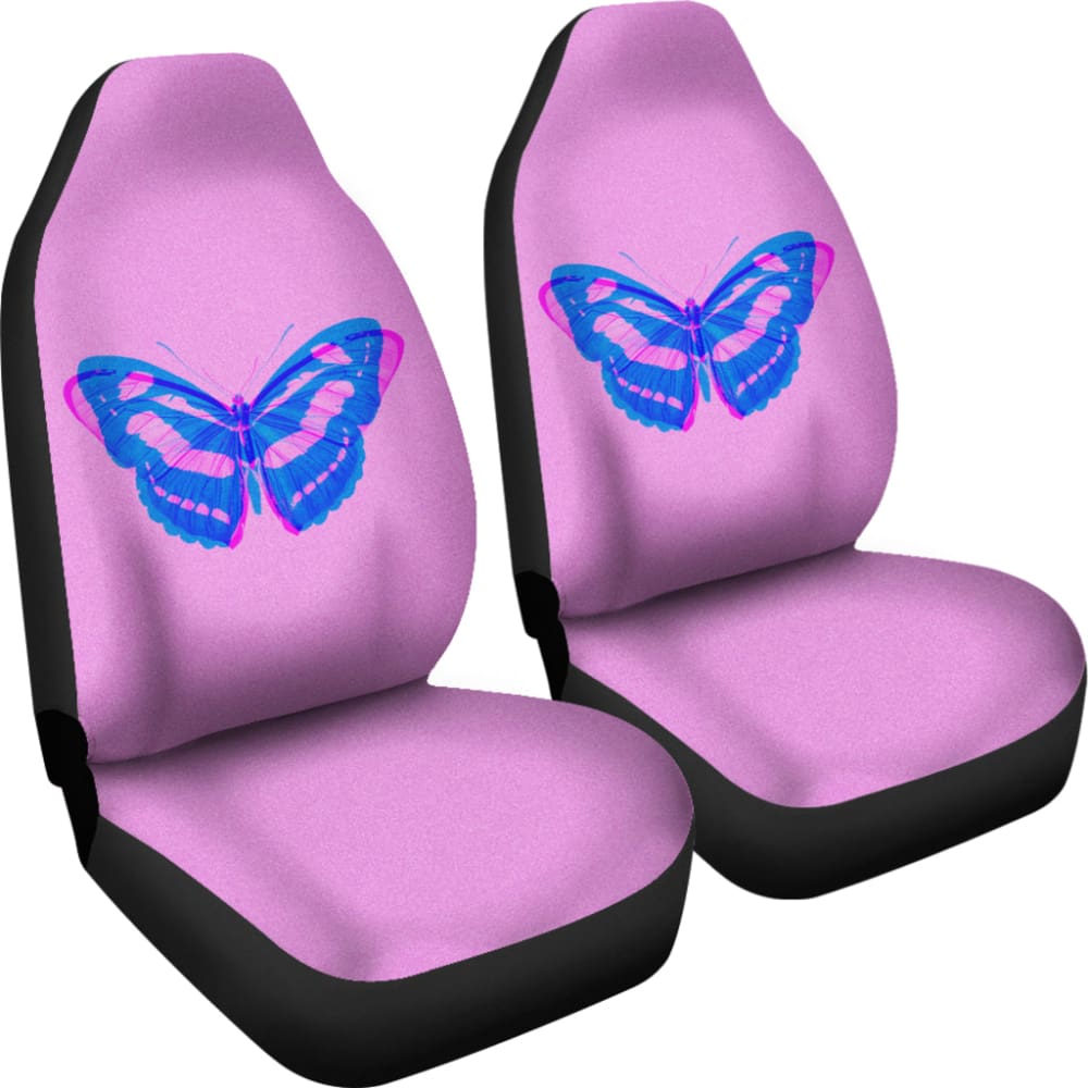 Butterfly Pink and Blue Car Seat Covers