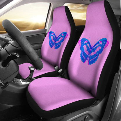 Butterfly Pink and Blue Car Seat Covers