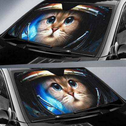 Cat Space Cute Car Sun Shade