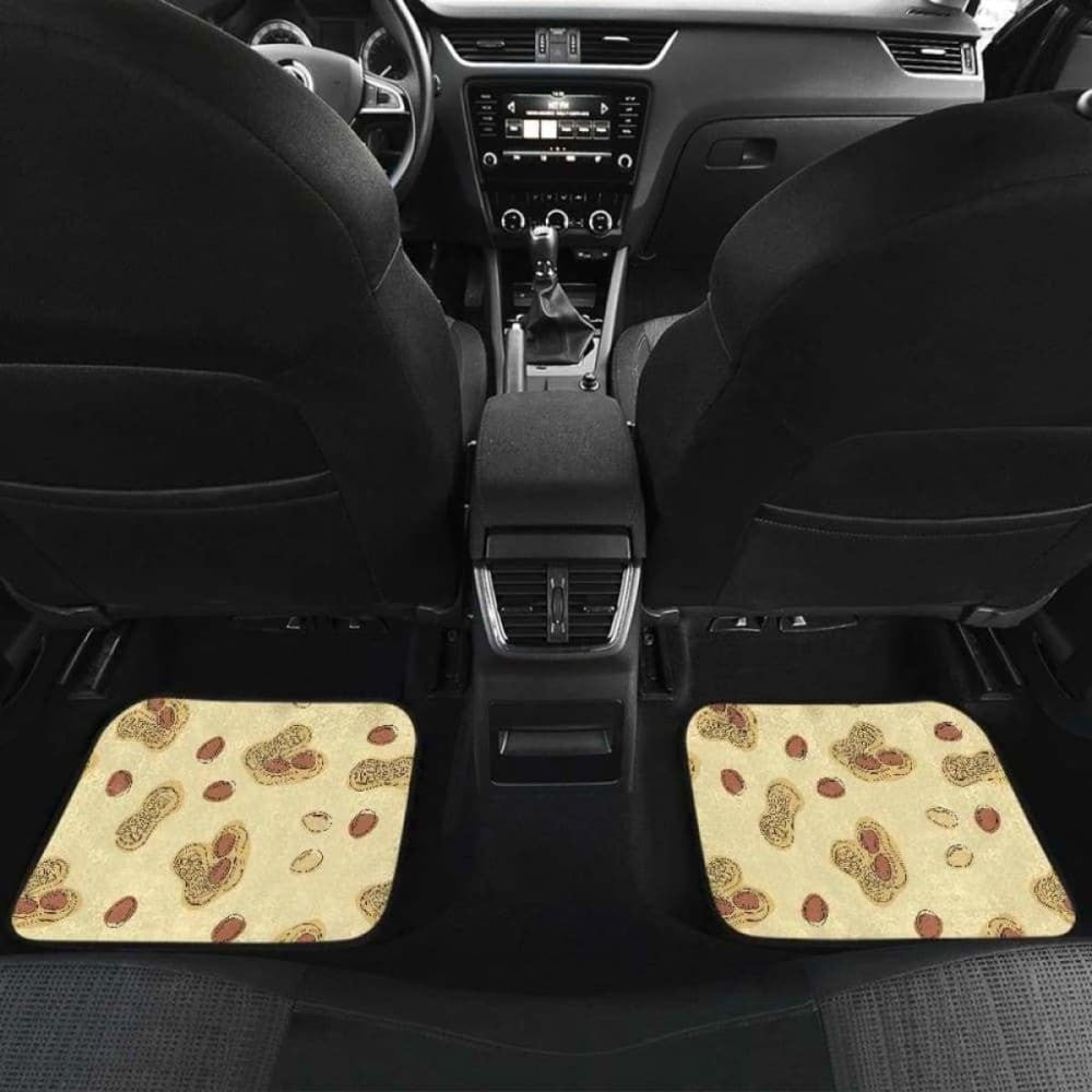 Peanuts Design Pattern Front And Back Car Mats