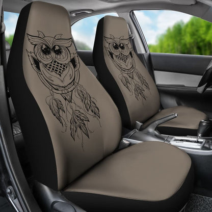 Cute Native American Owl Dreamcatcher Car Accessories Car Seat Covers