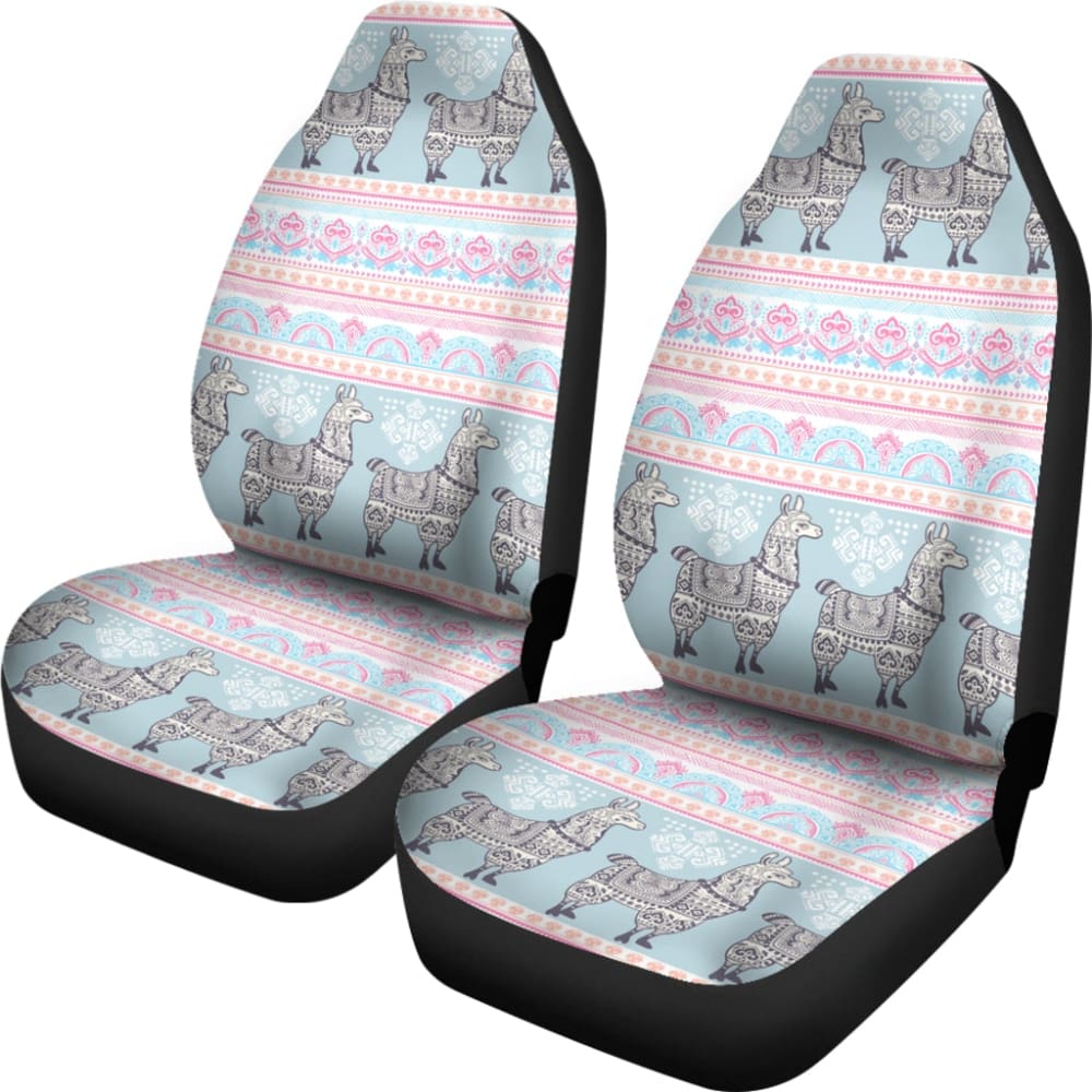 Cute Llama Boho Car Seat Covers