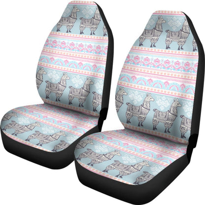 Cute Llama Boho Car Seat Covers
