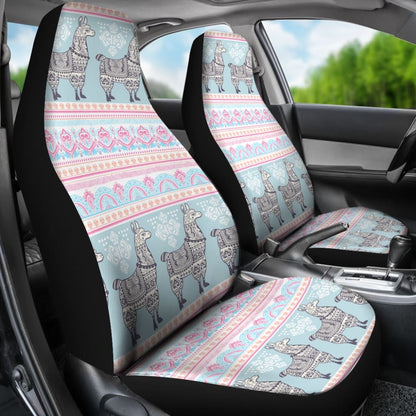 Cute Llama Boho Car Seat Covers