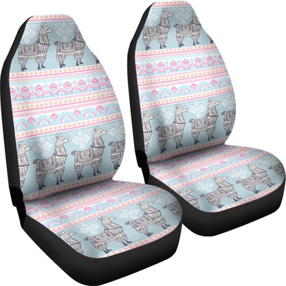 Cute Llama Boho Car Seat Covers