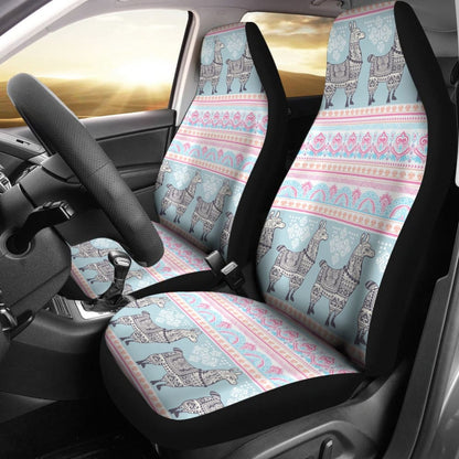 Cute Llama Boho Car Seat Covers