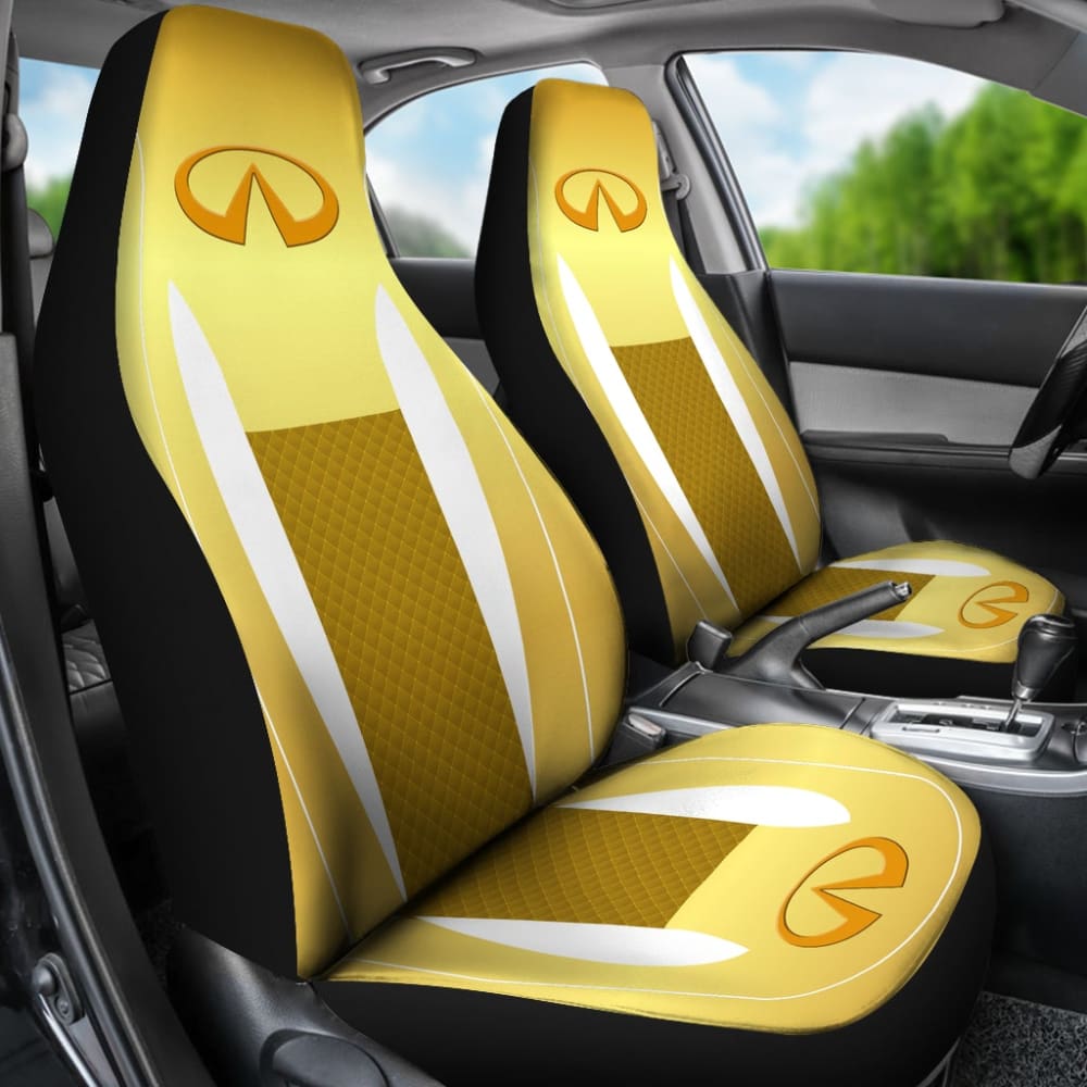 Black And Yellow Infiniti Car Seat Covers Custom