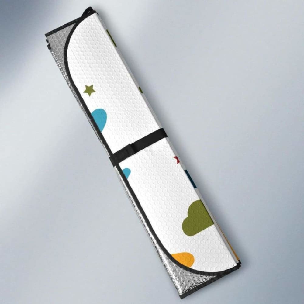 Airplane Star Cloud Colorful Car Auto Sun Shades