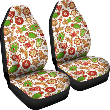 Christmas Cookies Collection Gingerbread and Figures Xmas Tree Candy Car Seat Covers